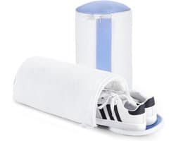 Waszak Schoenen - Schoen Wasmachine Tassen 2-Pack – 360° Pluizige Vezel Reiniging – Trainer Wastas met Verborgen Rits – Herbruikbare Schoen Reinigingszak — afbeelding 1