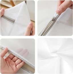 Allecto Plus - Waszak voor in de wasmachine 2 stuks - 30 x 25 cm, waszak met rits voor delicate was, wasnet voor behoud van lingerie, sokken en bh's — thumbnail 5
