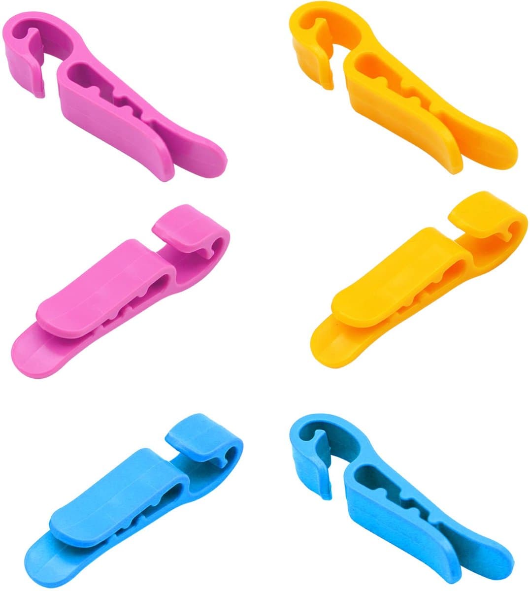 Ibenzoa® Sokkenclips voor Efficiënte Organisatie van Wassen en Droger - 21 Stuks, Verschillende Kleuren — afbeelding 1