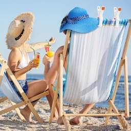 6-delige Set Kleurrijke Strandhanddoek Clips - Grote Plastic Kledingklemmen voor Strandstoelen en Zwembadstoelen. Strandaccessoire voor Windproof Bevestiging - Set van 6 stuks. — thumbnail 5