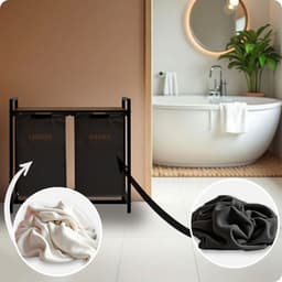 Wasmand met twee compartimenten op een frame 80 l Massido — thumbnail 4