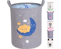 Storage Box with Lid Laundry Basket with Drawstring Children's Laundry Hamper Storage Basket Children Large Foldable for Girls Boys for Baby Room, Toys, Laundry, Baby Clothes, Multifunctional
