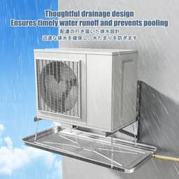 Airco Afvoerbak - Lekkende Airco Opvangbak - Condenswater Opvangen - Roestvrij Staal - 94x46 cm - Zilver — thumbnail 4