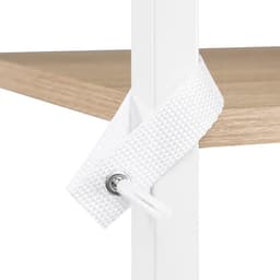 Wasmachine Rek met 3 Planken – Ruimtebesparend – Handdoekhouder – Metaal en Hout – 67 x 40 x 162 cm — thumbnail 5