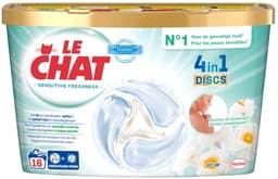 4 x Le Chat – Wascapsules – Sensitive Zachte Lentebloesem – 16 wasbeurten - Wascapsules - Gevoelige Huid - Hypoallergenisch - Zachte Geur - Sinaasappelbloesem — thumbnail 2