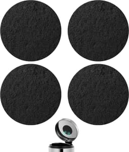 Ronde Actieve Koolstoffilters voor Compostbakken - Geurfilter voor Keukenafval en Etenresten - Set van 4 Stuks — thumbnail 1