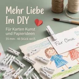 Dailygoods- Wasknijpers Mini - Houten Wasknijpers - Knutselen - Fotoklemmen - Cadeauzakjes - 50 Stuks - Natuurlijk Hout - Mini-clips — thumbnail 3