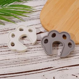 Dailygoods - Dailygoody - Wasmachine Deurstopper - Siliconen Deur Prop - Goede Ventilatie - Wit en Grijs - Ondersteuning voor Wasmachine en Droger - 2 Stuks — thumbnail 5