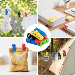 50-delige set sokkenklemmen voor wasmachine en droger, met 1 opbergtas, sokkenhouder wasmachine, sokkenklemmen, wasmachine, sokkenclips, voor dikke sokken, levensmiddelen, foto's — thumbnail 4
