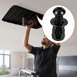 holle anker M5 x 25 mm, 20 stuks jack moeren bloemblaadmoeren zwart holle holle metalen pluggen expansiemoeren holle holle holle pluggen dunne bevestigingen holle wandankers voor holle — thumbnail 4