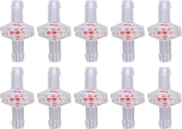 SnelShoppen - 10 Stuks Terugslagklep 1-Weg PP met Waterslot Membrane - Plastic Slang voor Luchtinlaat Voeding (5mm Transparant) — thumbnail 1