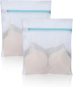 SnelShoppen - 2x OTraki Mesh Waszakken met Rits 30x40 cm voor Delicaat Wasgoed, Herbruikbare Ondergoed, Sokken, BH, Lingerie, Ideaal voor Wassen en Be — thumbnail 1
