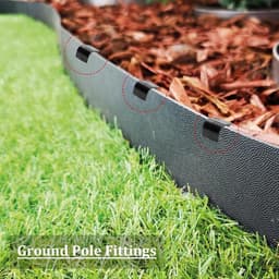 SnelShoppen - 60 Stuks Zwarte Plastic Grondankers 11.2cm - Tuin- en Irrigatiebeugels voor Tuinen, Gazons, Straatranden en Planten — thumbnail 3