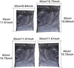 Wasnet - 4 Stuks - Waszak met Ritssluiting - Waszakken voor Wasgoed - Mesh-Waszak - Polyester - Draagbaar voor Reis — thumbnail 5