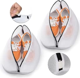 Schoenwasnet voor Sneakers en Sokken, 2 Stuks, Waszak met Rits voor de Wasmachine (38 x 21 x 23 cm) — thumbnail 1