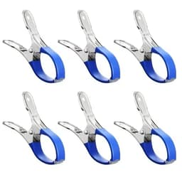 12 stuks zwembadafdekclips voor opzetzwembaden, roestvrijstalen klemmen voor zwembadafdekking, windbestendige clips, ook geschikt voor strandhanddoeken — thumbnail 5