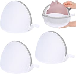 Set van 3 Waszakken voor Bh's, Sneldrogende Waszakken met Rits, Bescherming voor Ondergoed en Lingerie tijdens het Wassen — thumbnail 1