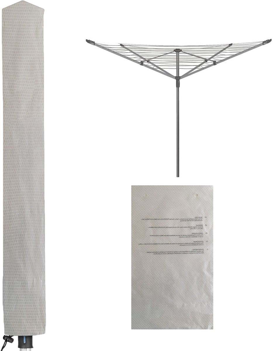 MIVRAY Droogmolenhoezen - Waterdichte Droogmolen Hoes Met Extra Draagtas Voor Eenvoudige Opslag - Grijs - 180 × 16 cm — afbeelding 1