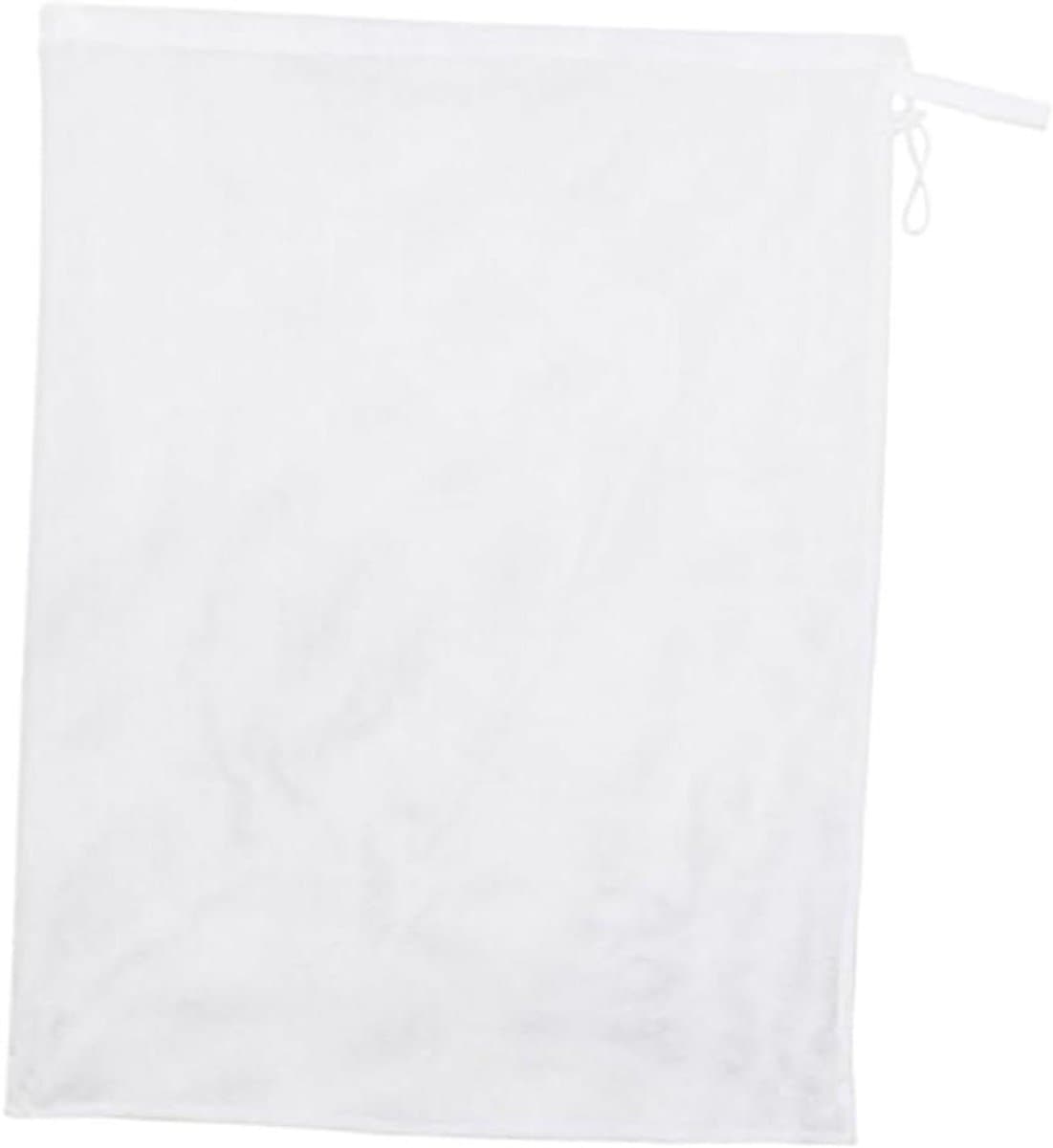 Wasnet Opbergtas - Kleding Netje - Kleding Beschermen - Dichtgebreid Gaas - 90 x 60 cm - Wit — afbeelding 1