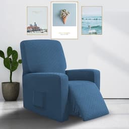 Elastic Stoelhoes voor Volledige Bescherming van Ligstoelen - UV-bestendig, Waterdicht en Ademend (Jeansblauw) — thumbnail 5