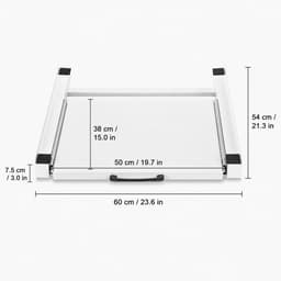 Tussenstuk voor Wasmachine en Droger met Uitschuifbare Plank 60 cm — thumbnail 2