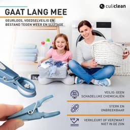 Dailygoods- Wasknijpers Bloem - 48 Stuks - Duurzaam - Soft Clips - UVA/UVB-bestendig - Vorst- en Roestbestendig - Robuust Plastic - Wasknijper — thumbnail 4