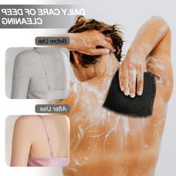 Langwerpige Bad Spons met Knopen, Afrikaanse Wasnet, Exfoliërende Douche Spons, Rug Scrubber, Huidverzachter, Rekbaar tot 160 cm, Ideaal voor Diepe Reiniging en Massage — thumbnail 4
