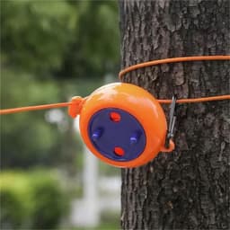 Waslijn Intrekbaar - Draad voor Was - Kleding Drogen - Winddicht Ontwerp - 10 meter - Oranje — thumbnail 2