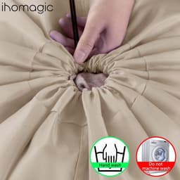 Grote Reistas voor Wasgoed, Trekkoord Waszak voor Gezinnen, Duurzaam Nylon met Smiley Patroon, Ideaal voor Reizen en Universiteit, 120L Capaciteit — thumbnail 3