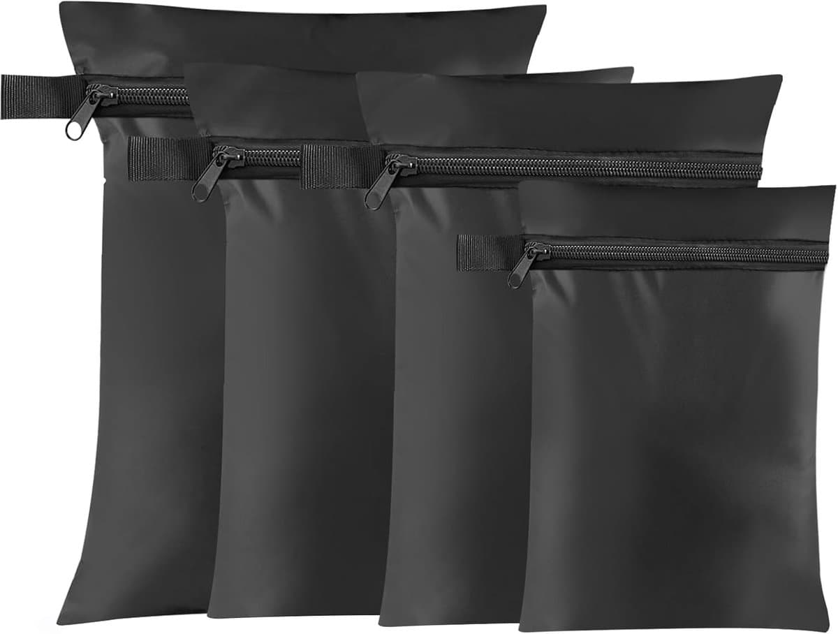 Waterdichte Waszakken Set van 4, Ideaal voor Reizen, Vuilwas, en Organisatie (22 x 35.25 x 38.4 x 40.2 x 30 cm) — afbeelding 1