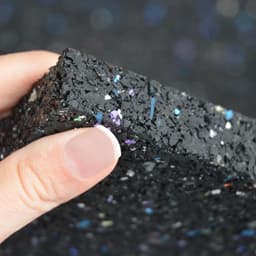 Anti-trillingsmat - Rubberen mat Dempingmat - Apparatuur Dempen - Scheurvast en antislip - 625 x 150 cm - Zwart — thumbnail 3