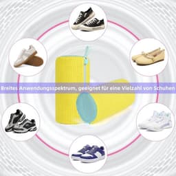 Schoenwaszak Set van 2 - 360° Reinigingssysteem - Schokabsorberend - Geluidsreducerend - Herbruikbaar - Voor sportschoenen/casual schoenen - Schoenreiniger — thumbnail 4