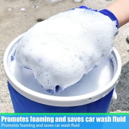 2 stuks microvezel handschoenen, chenille-washandjes, krasbestendig, zacht, absorberende reinigingsset voor auto — thumbnail 5