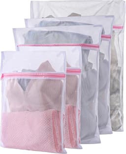 Thijox - 5 Stuks Wasnet voor Wasmachine, Waszak met Ritssluiting, Polyester, 3 Maten (30x40 cm, 40x50 cm, 60x60 cm) voor Kleding, Sokken, Truien, Over — thumbnail 1