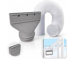 Koppelstuk Mobiele Airco Afvoerslang Met Airco slang 200Cm（Ø15Cm） - Voor Ø13-15cm Afvoerslang Airco Slang - Airco Slang Koppeling - Airconditioning Slangkoppelin - Interface Afvoerslang - Universele Afvoerslangadapter Voor Ventilatie En Koelsystemen