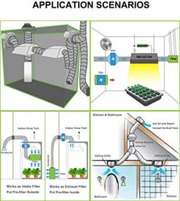 PromoHome Flexibele Aluminium Ontluchter Ø 79mm x 2,5m - Niet-geïsoleerd - Voor HVAC Ventilatie - Incl. 2 RVS Klemmen — thumbnail 4