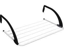 Droogrek Radiator - Handdoekhouder Radiator Met 3 Meter Drooglijnlengte - Handdoekrek Radiator - Wasrek Droogrek Balkon – Hangdroogrek - Droogrek Ophangbaar – Trapgat – Sneldrogend