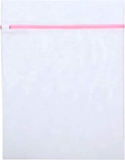 Borvat® | Waszakje | Wasnetje | Waszak groot | 40 x 50 cm | Waszakken | Waszak met rits | Waszak lingerie | lingerie | sokken | wit — thumbnail 2