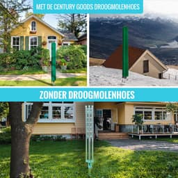 Droogmolen hoes - Droogmolen beschermhoes - Weerbestendig - 165 x 28 cm - Universeel - Groen — thumbnail 2