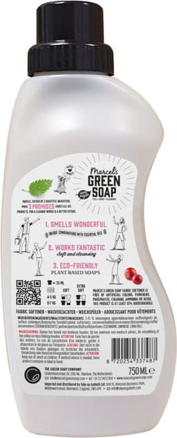 Marcel's Green Soap Wasverzachter Patchouli & Cranberry 30 Wasbeurten 750 ml — thumbnail 3
