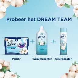 Lenor All-in-1 Wasmiddel Pods - Katoen Fris - 4 x 15 stuks — thumbnail 4