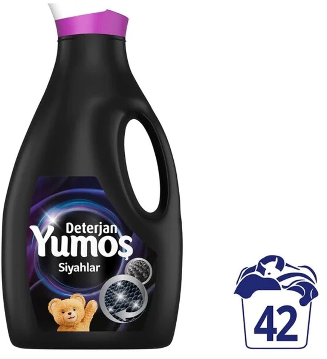 Yumos Vloeibaar Wasmiddel Voor Zwarte Kleding Verzorgende Opfrissing 2520 ml 42 Wasbeurten — afbeelding 1