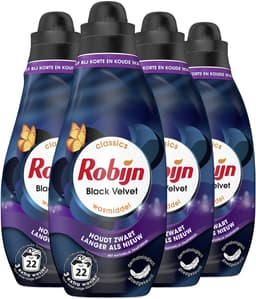 Robijn - Vloeibaar Wasmiddel - Klein & krachtig - Black Velvet - 4 flessen - 88 Wasbeurten - Voordeelverpakking — thumbnail 3