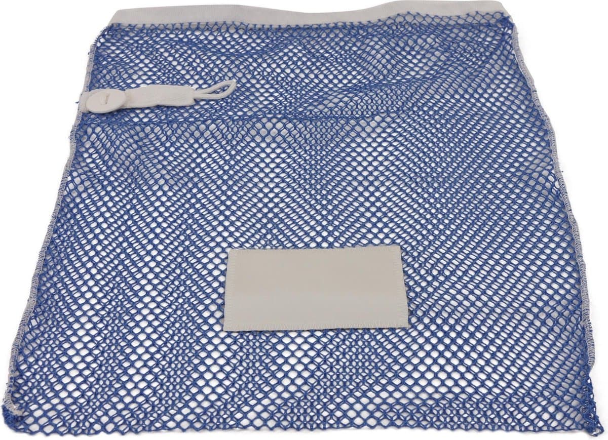Premium wasnet 40x60 cm - Met knoopsluiting - Blauw — afbeelding 1