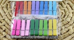 20 Houten Kledingknijpers - Mini Fotoclips voor Decoratie en Knutselen — thumbnail 2