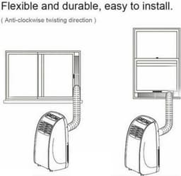 Universele Afvoerslang voor Airconditioner - Flexibele en Uittrekbare Slang (130mm x 1.5m/200cm) — thumbnail 5