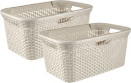 Curver Style Wasmand - 45L - 2 stuks - Wit — thumbnail 1