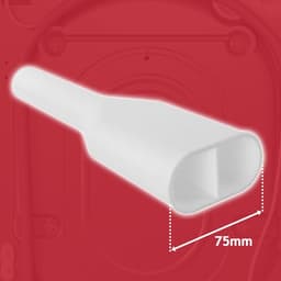 Afvoer splitter - Y splitter - Y-stuk waterverdeler - duo dubbele splitter - Dubbele afvoer trechter splitter voor 2 apparaten - geschikt voor wasmachine, vaatwasser, droger - wit — thumbnail 3