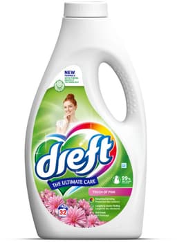 Dreft Vloeibaar Wasmiddel Touch of Pink 32 Wasbeurten 1,4 liter - 1 stuk — thumbnail 3