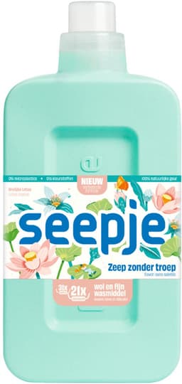 Seepje Wasmiddel Wol en Fijn - 126 wasbeurten - 6 x 945ML - Voordeelverpakking — thumbnail 2